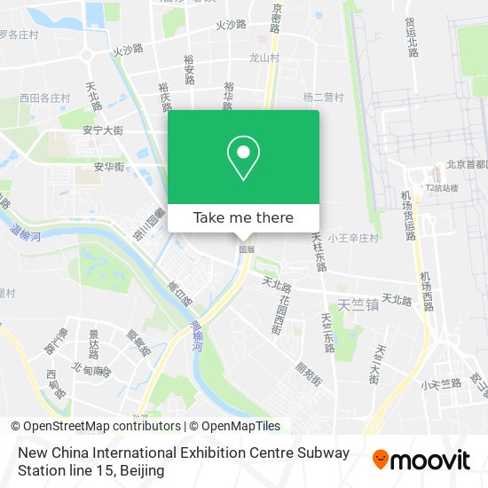 New China International Exhibition Centre Subway Station line 15 map