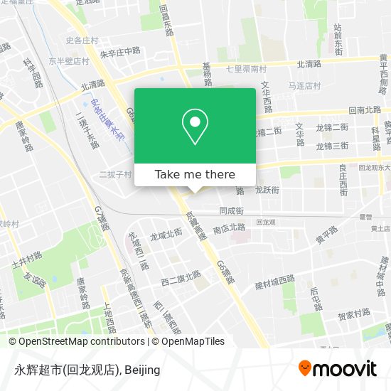 永辉超市(回龙观店) map