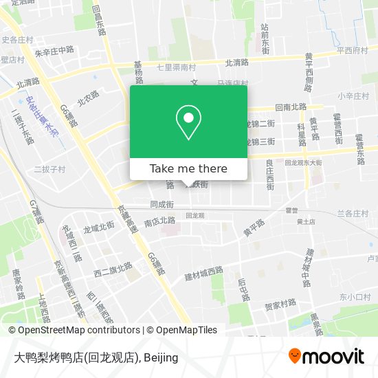 大鸭梨烤鸭店(回龙观店) map