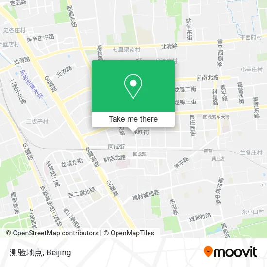 测验地点 map