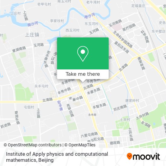 Institute of Apply physics and computational mathematics map