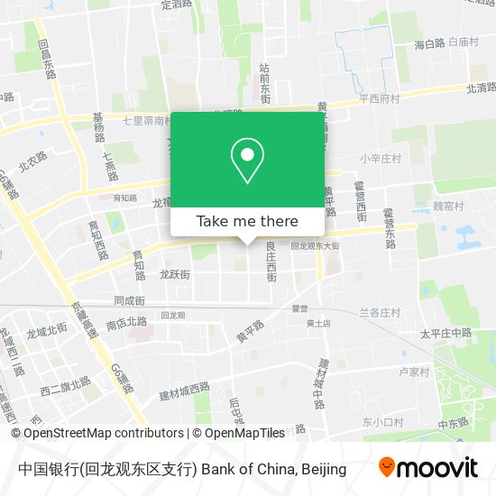 中国银行(回龙观东区支行) Bank of China map