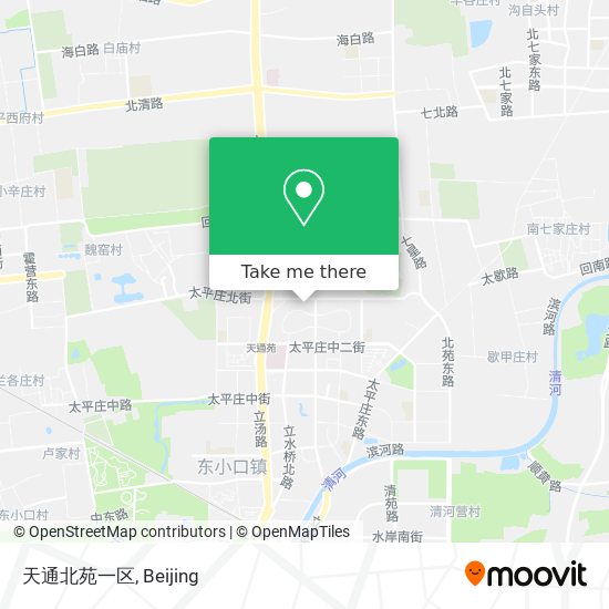 天通北苑一区 map