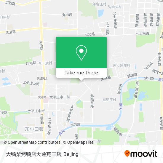 大鸭梨烤鸭店天通苑三店 map