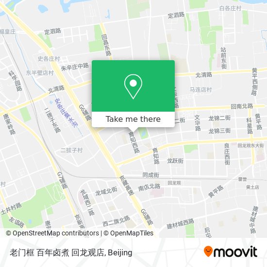 老门框 百年卤煮 回龙观店 map