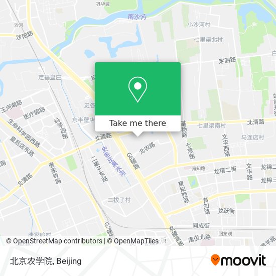 北京农学院 map