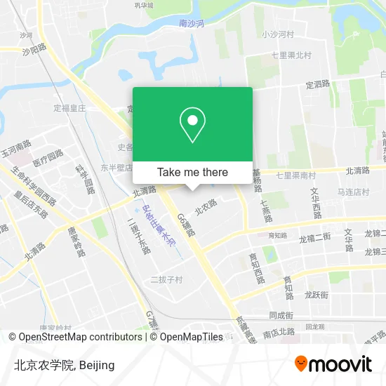 北京农学院 map