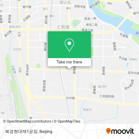 북경현대제1공장 map