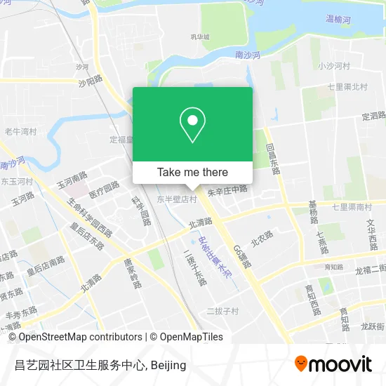 昌艺园社区卫生服务中心 map