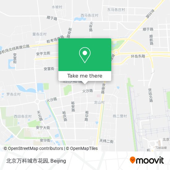 北京万科城市花园 map
