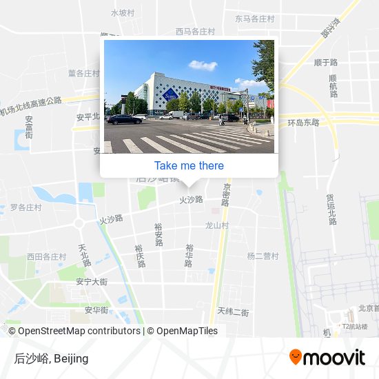 后沙峪 map
