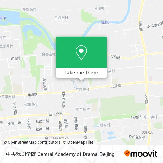 中央戏剧学院 Central Academy of Drama map