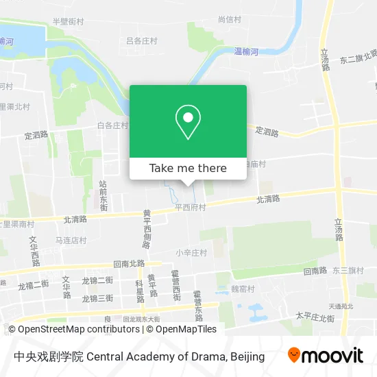 中央戏剧学院 Central Academy of Drama map