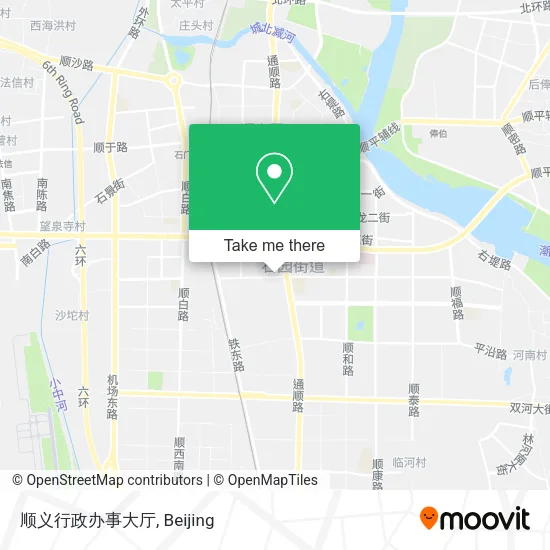 顺义行政办事大厅 map