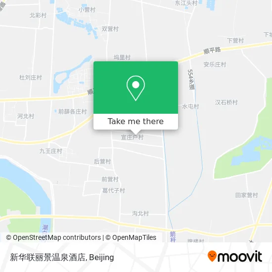 新华联丽景温泉酒店 map