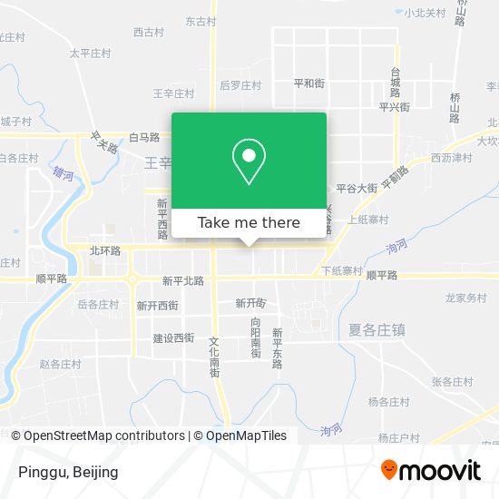Pinggu map