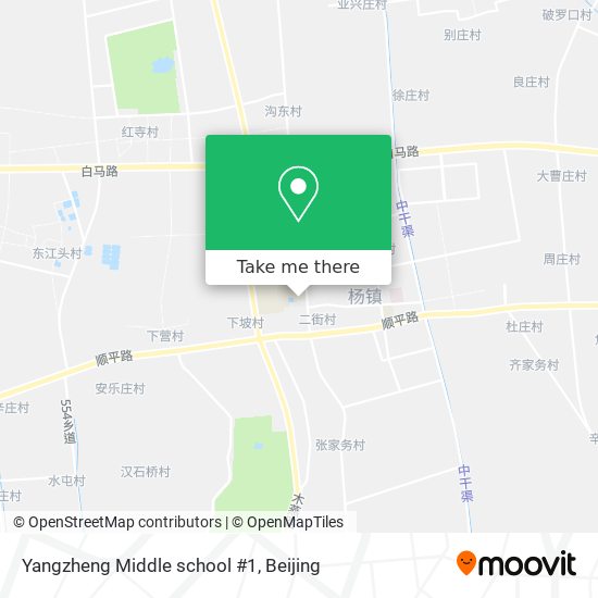Yangzheng Middle school #1 map