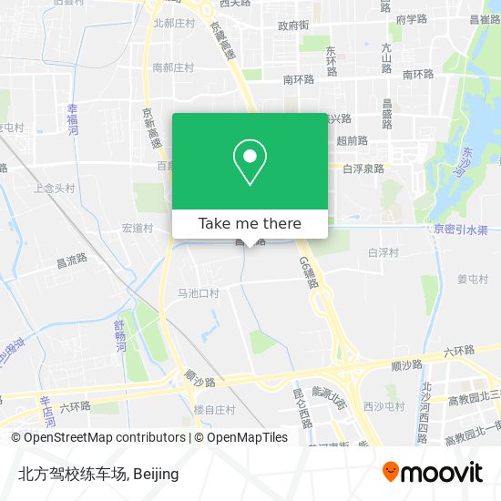 北方驾校练车场 map