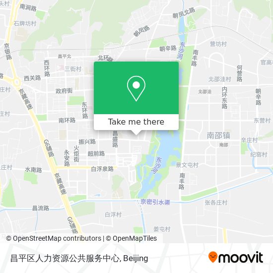 昌平区人力资源公共服务中心 map