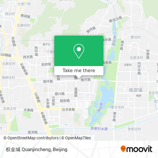 权金城 Quanjincheng map
