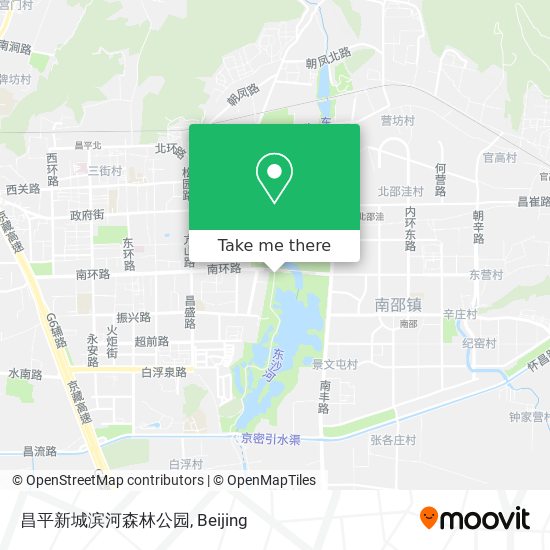 昌平新城滨河森林公园 map
