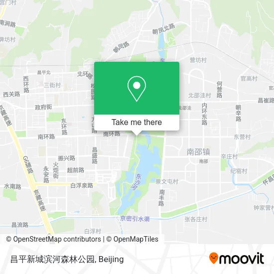 昌平新城滨河森林公园 map