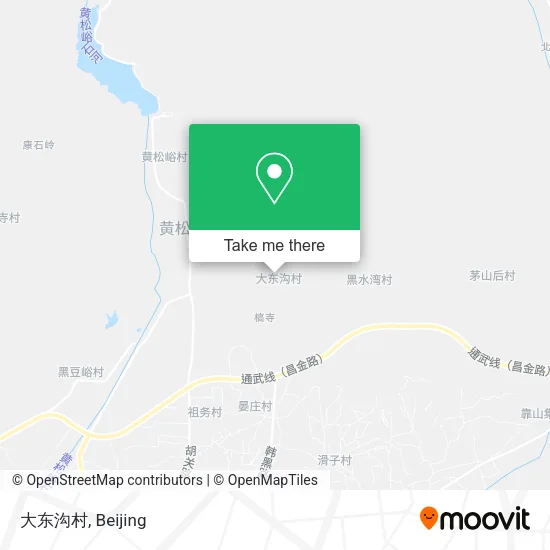 大东沟村 map