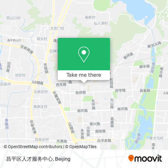 昌平区人才服务中心 map