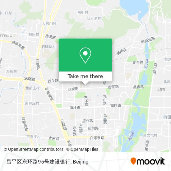 昌平区东环路95号建设银行 map