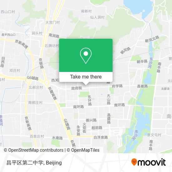 昌平区第二中学 map
