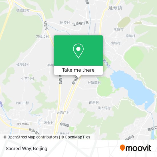 Sacred Way map