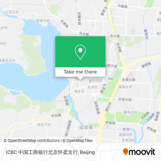 ICBC 中国工商银行北京怀柔支行 map