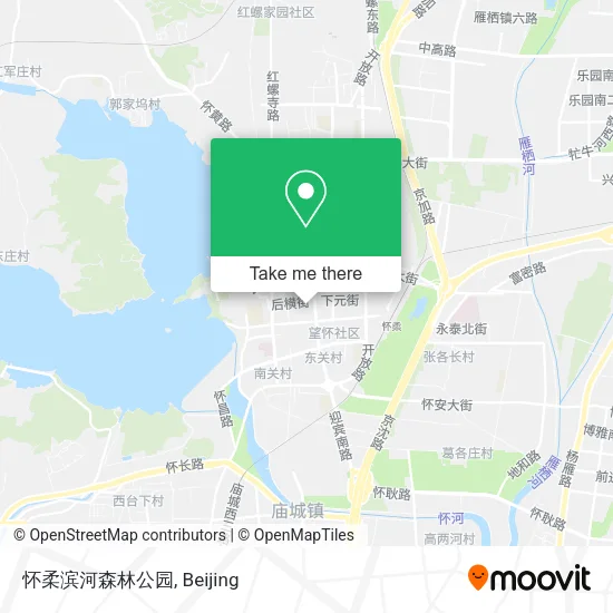 怀柔滨河森林公园 map