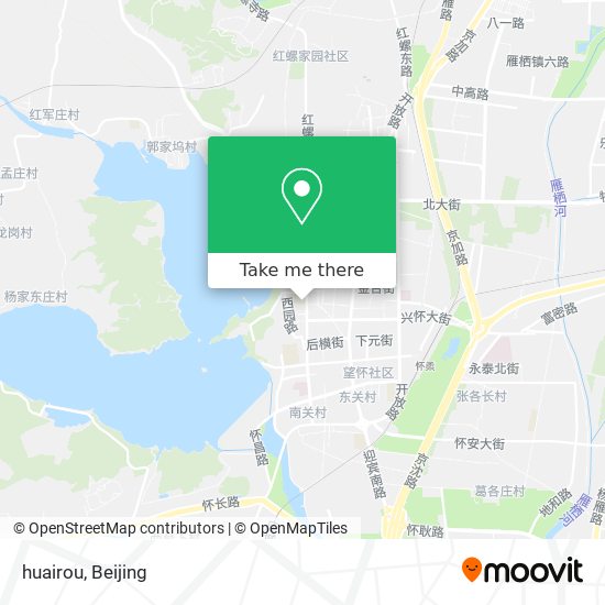 huairou map