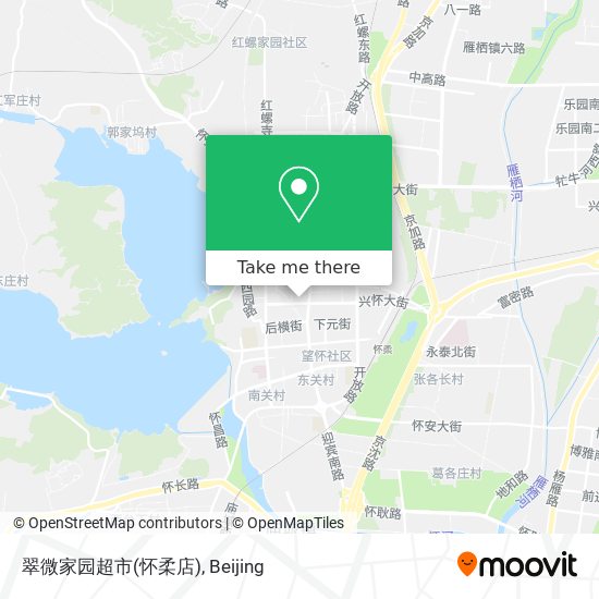 翠微家园超市(怀柔店) map