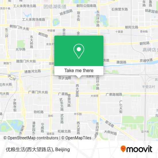 优粮生活(西大望路店) map