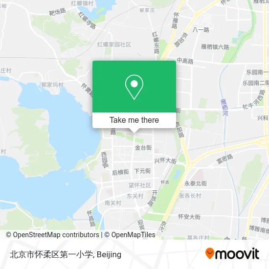 北京市怀柔区第一小学 map