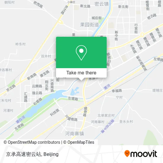 京承高速密云站 map