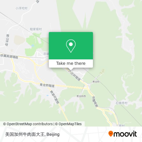 美国加州牛肉面大王 map