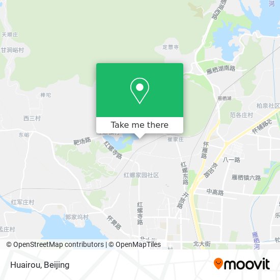 Huairou map