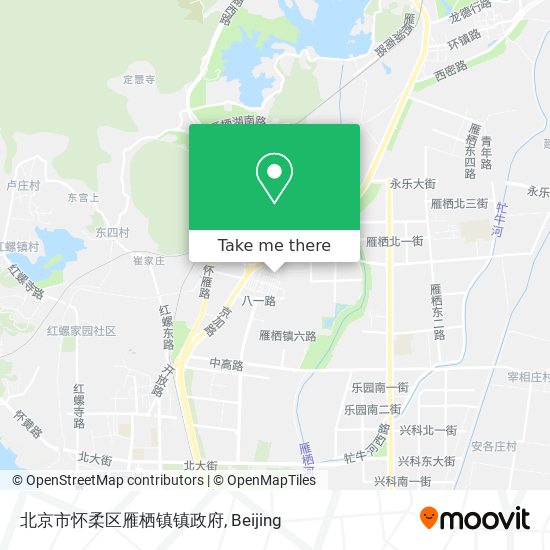 北京市怀柔区雁栖镇镇政府 map