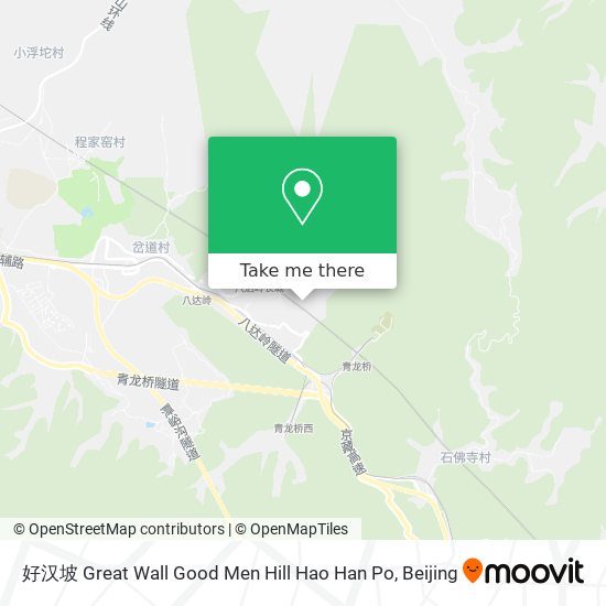 好汉坡 Great Wall Good Men Hill Hao Han Po map