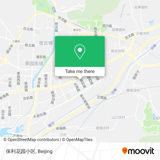 保利花园小区 map