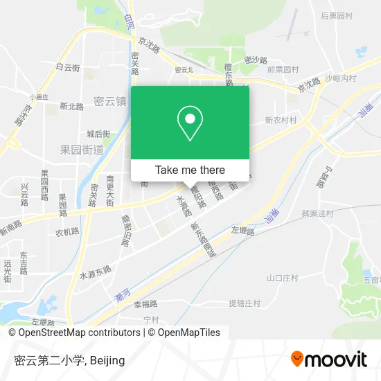 密云第二小学 map