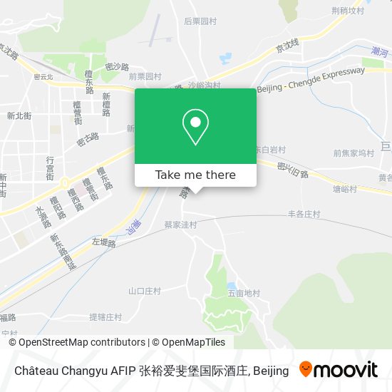 Château Changyu AFIP 张裕爱斐堡国际酒庄 map