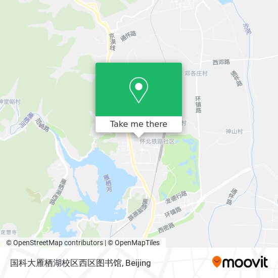 国科大雁栖湖校区西区图书馆 map