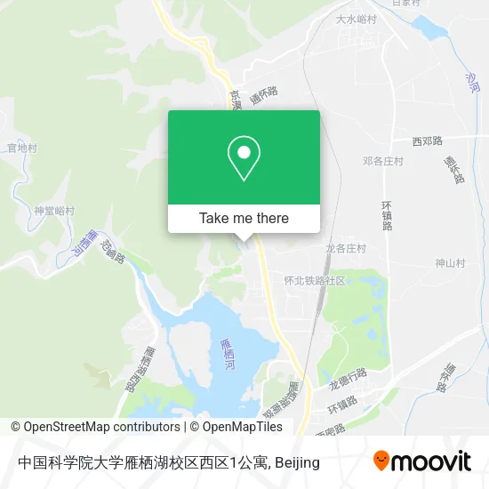 中国科学院大学雁栖湖校区西区1公寓 map