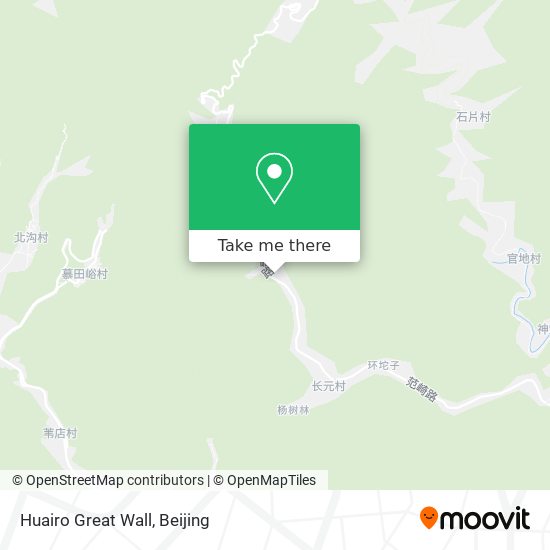 Huairo Great Wall map