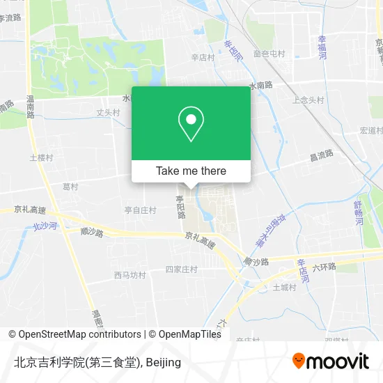 北京吉利学院(第三食堂) map