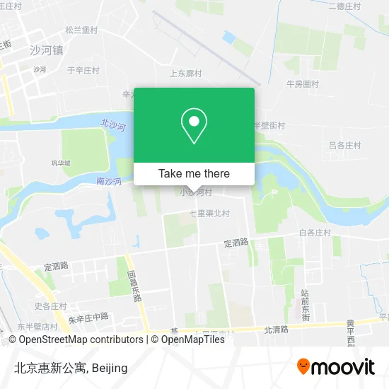 北京惠新公寓 map